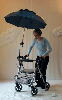 Parapluie articulé pour fauteuil roulant