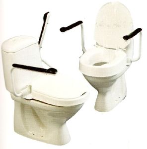 Rehausse WC HiLoo avec accoudoirs hauteur 6 cm