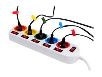Bloc multiprises couleur