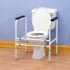 Cadre de toilettes ajustable qualité acier