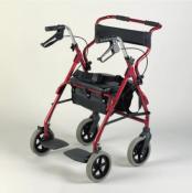 Déambulateur 4 roues fauteuil de transfert 2 en 1