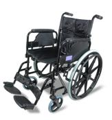 Fauteuil roulant auto-propulsé en acier Deluxe