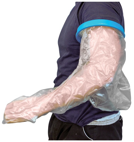 Protection imperméable pour plâtre ou pansement bras adulte
