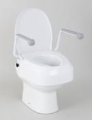 Rehausseur de WC à hauteur ajustable avec accoudoirs