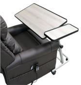 Table avec tablette latérale pour fauteuil releveur