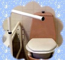 Barre d'appui pivotante pour les toilettes ou la salle de bain