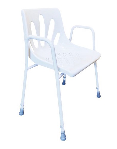 Chaise de douche englobante réglable en hauteur