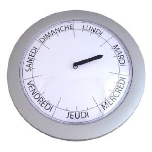 horloge jours de la semaine