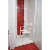 Chaise de douche pliable et réglable en hauteur Tobago