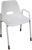 Chaise de douche empilable Milton hauteur fixe