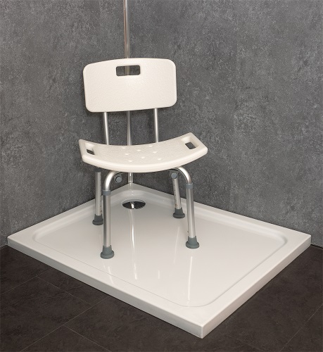 Chaise de douche avec dossier
