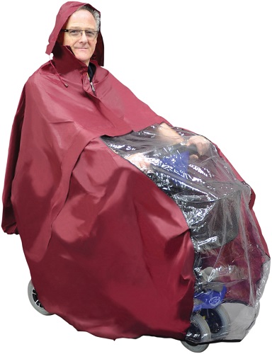 Imperméable de Protection rouge pour Utilisateur de Scooter 