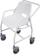 Chaise de douche mobile avec roulettes Hythe hauteur réglable