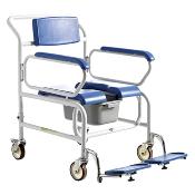 Chaise de douche et de toilettes XXL 61 cm sur roues 325 kg
