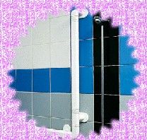 Barre d'appui en L pour la douche