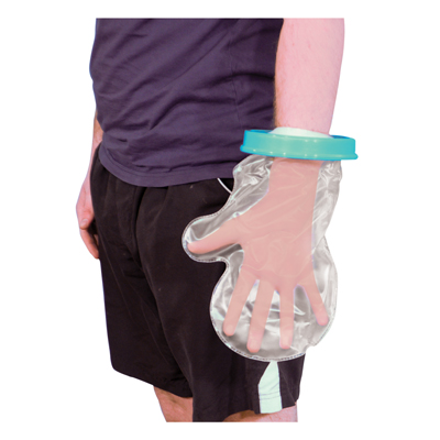 Protection imperméable pour plâtre ou pansement main adulte