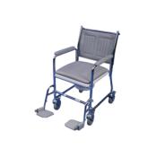 Chaise percée mobile  Linton avec repose-pieds