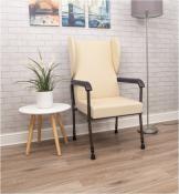 Fauteuil de repos Chelsfield coloris crème réglable