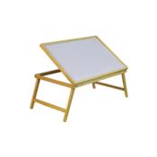 Plateau de lit en bois inclinable avec pieds rabattables