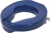 Lunette de WC rehaussée Ashby bleue 50 mm