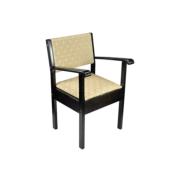Chaise percée bois foncé