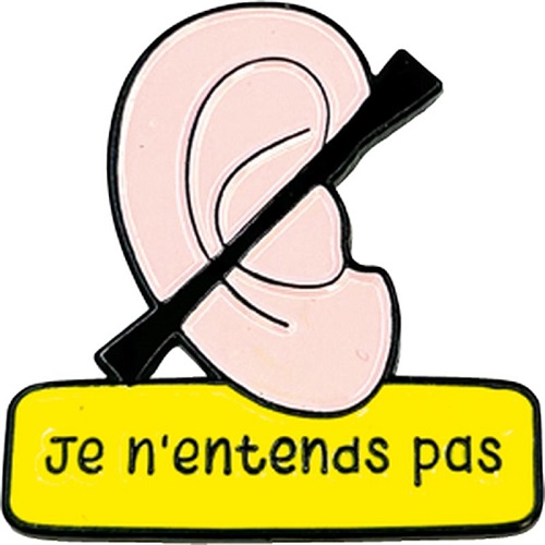 Pin's intégration je n'entends pas