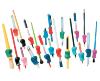 Lot de 12 porte stylo ou crayon