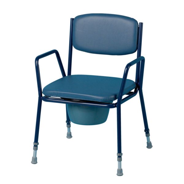 Chaise percée empilable assise rembourrée