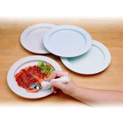 Assiette à rebord antidérapante