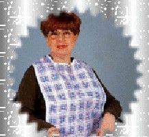 Bavoir long écossais en PVC